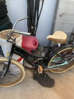 Two Bikes Beach Cruisers California Lowrider And Children’s Kids Bicycles