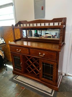 Vintage Solid Wood Buffet / Bar