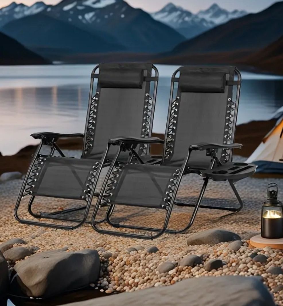 Nazhura Set Of 2 Relaxing Recliners Patio Chairs