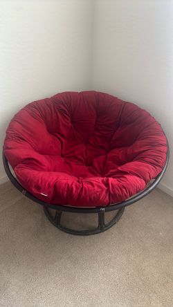 Papasan Cushion Red