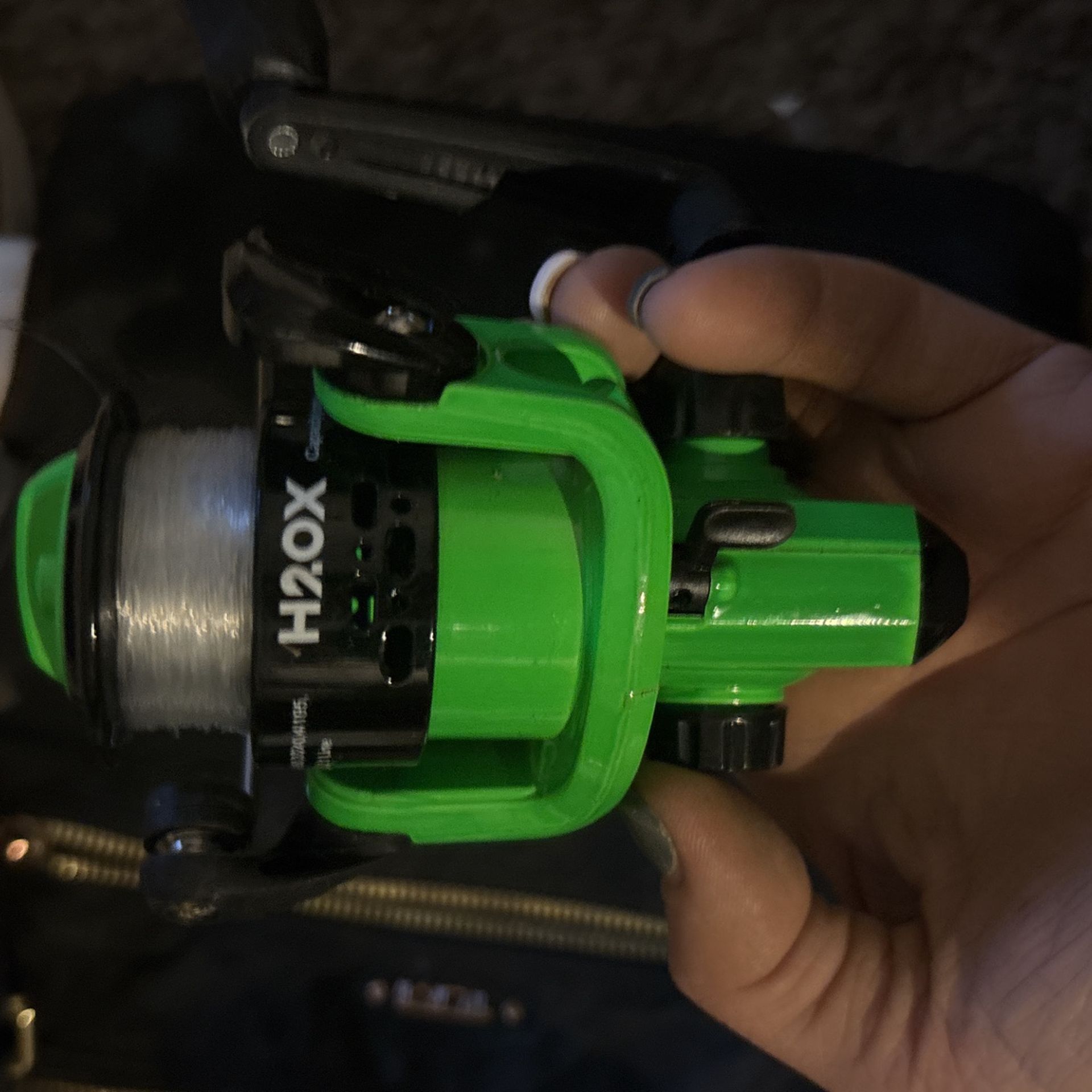 Neon Green Spinning Reel