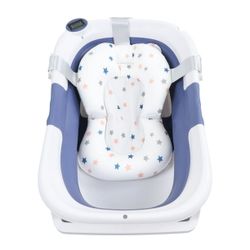 Baby bath tub with plegable thermometer $25