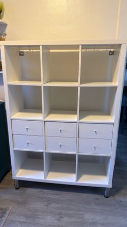 IKEA Kallax Unit with Drawers and Legs