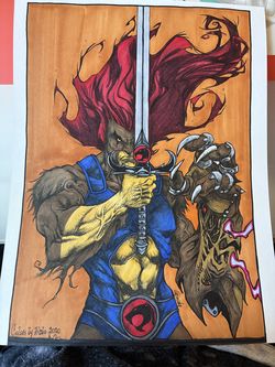 Thundercats Lion-O Hand Colored Artwork!!!