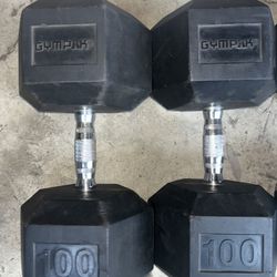 100 Lbs Dumbbells Set Great Condition 