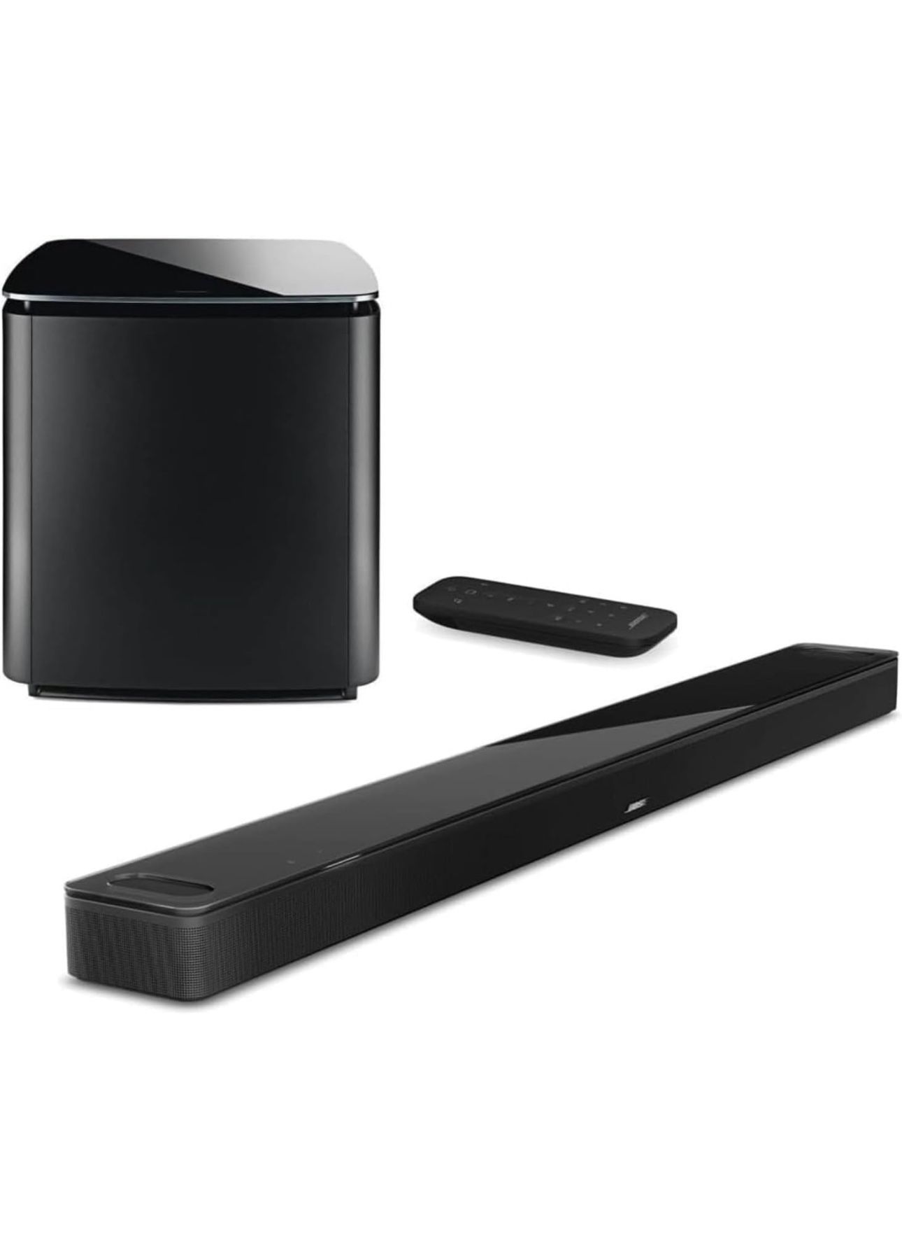 Black Bose Sound Bar And Sub