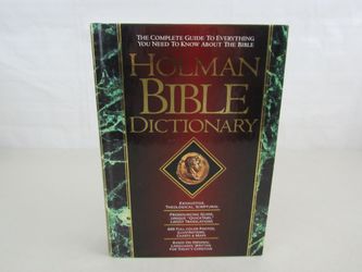 1991 Holman Bible Dictionary Exhaustive Theological Scriptural, Maps, illustration
