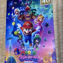 Nintendo super Mario brothers galaxy movie commemorative Japan flyer  40th anniversary edition Nintendo donkey Kong
