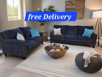 2PC Sofa Set and loveseat