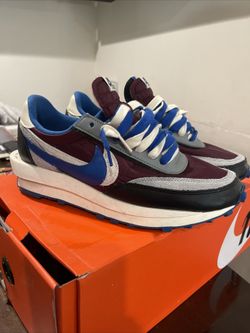 Size 10.5 - Nike LD Waffle x Sacai x Undercover  Maroon Team Royal DJ4877 600
