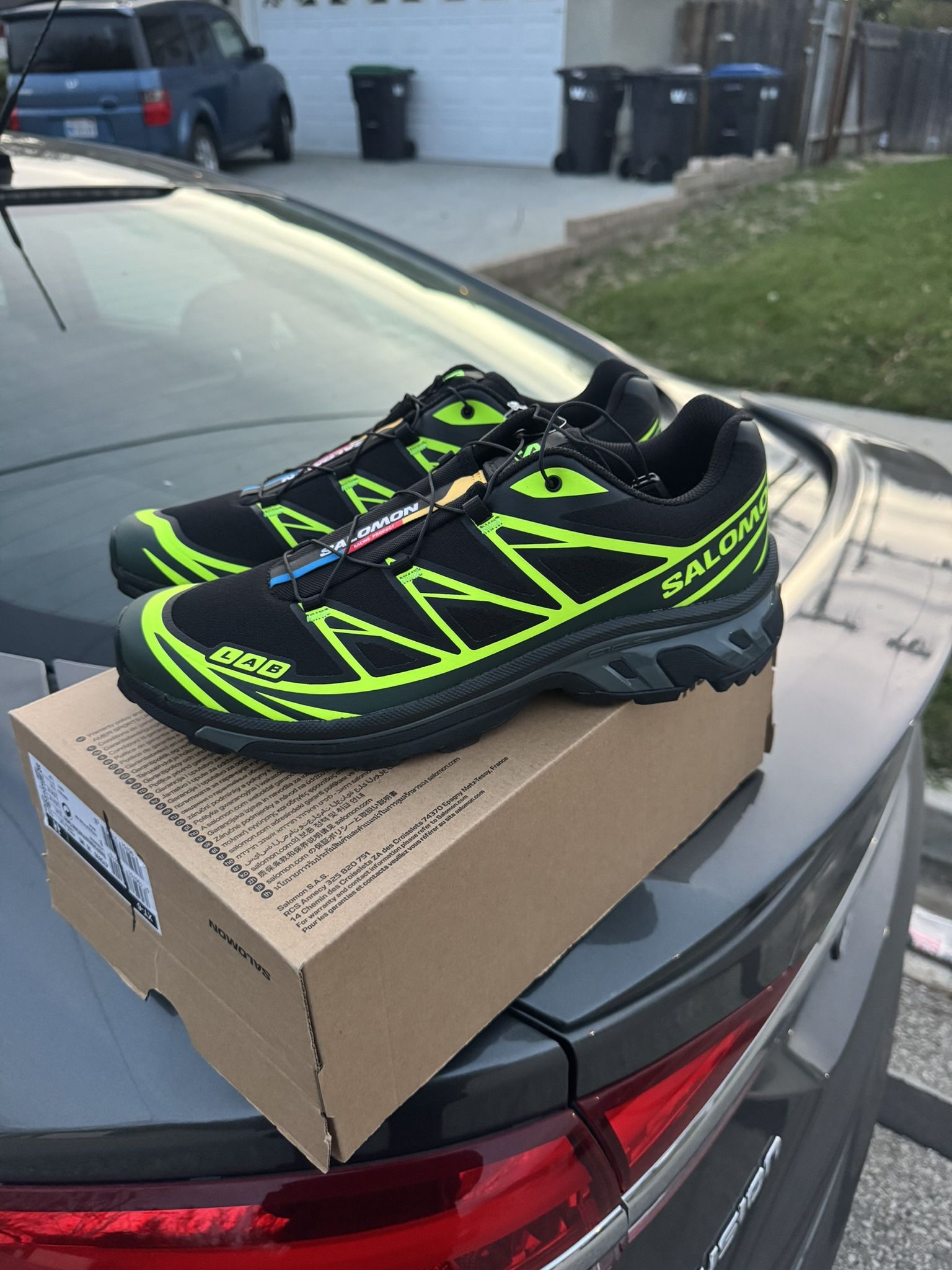 Salomon XT-6 Neon Tokyo Green Gecko Size 12