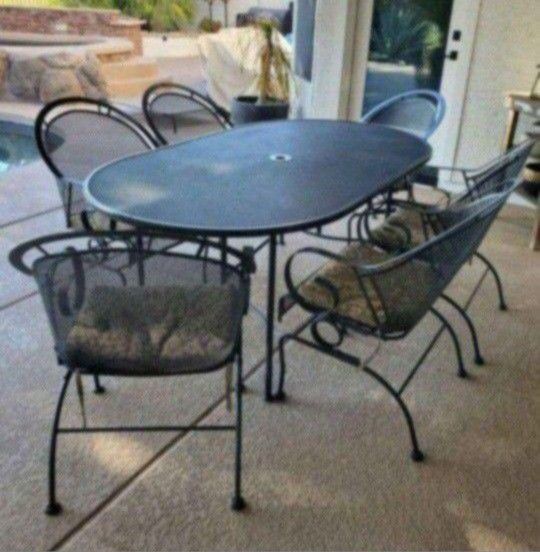 Patio Furniture Iron Heavy