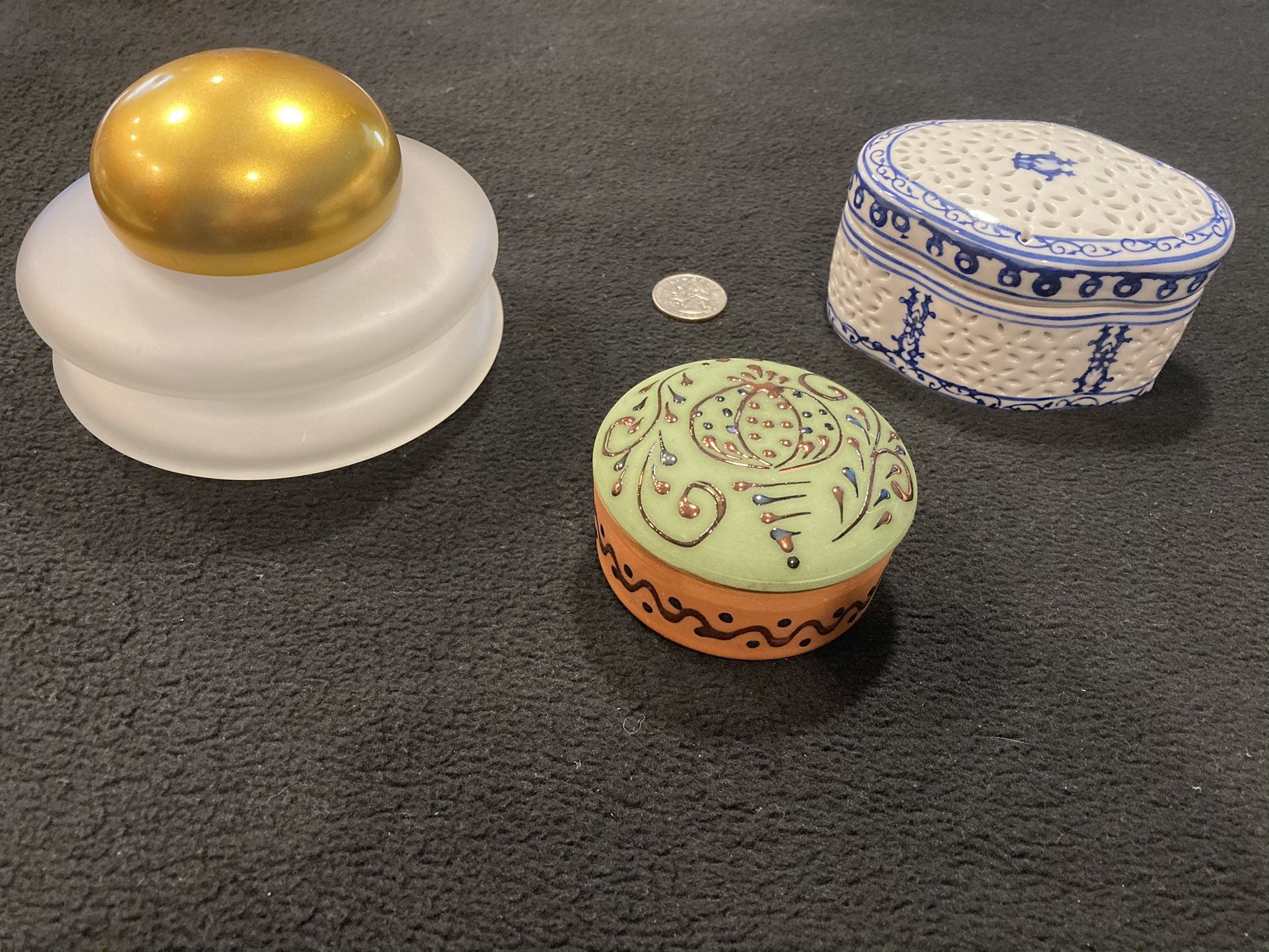Lot Of Three Trinket Boxes