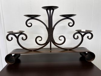 Wrought Iron Candelabras-  2 Pieces Set