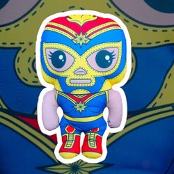 Marvel Lucha Libre - Captain Marvel Pillow