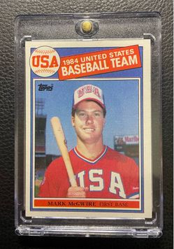 1985 Mark McGwire Topps Olympic Rookie Card.