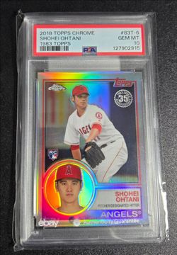 Shohei Ohtani 1983 Topps Chrome Rookie PSA 10