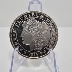 1 Oz Silver 2014 Morgan Dollar Design .999 Fine Proof