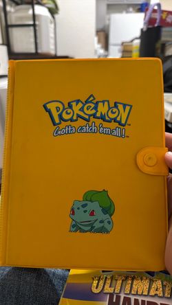 Pokémon original vintage bulbasaur yellow card binder
