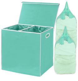 Laundry bin with lid