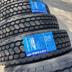 2 truck tires $500  11-22.5