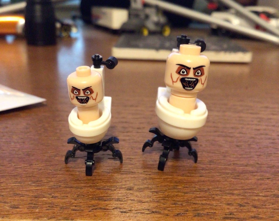 Lego Compatible Parasitic Toilet Man