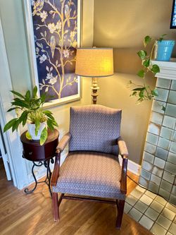 Mahogany and Upholstered Chair