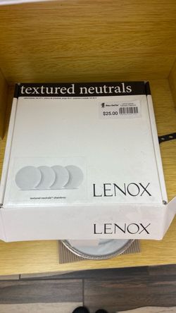 Lenox Textured Neutrals Chambray Salad Plates Set of 4