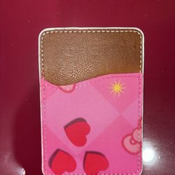 Card holder with sticky back