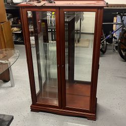 Dark Colored Curio Cabinet 