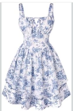 Scarlet Darkness Floral Corset Dress Size L