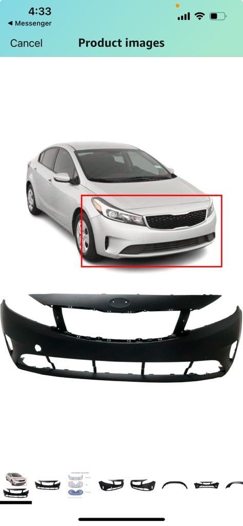 Front Bumper For Kia Forte 2017-2018