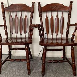 Wooden Chairs(set Of 2)