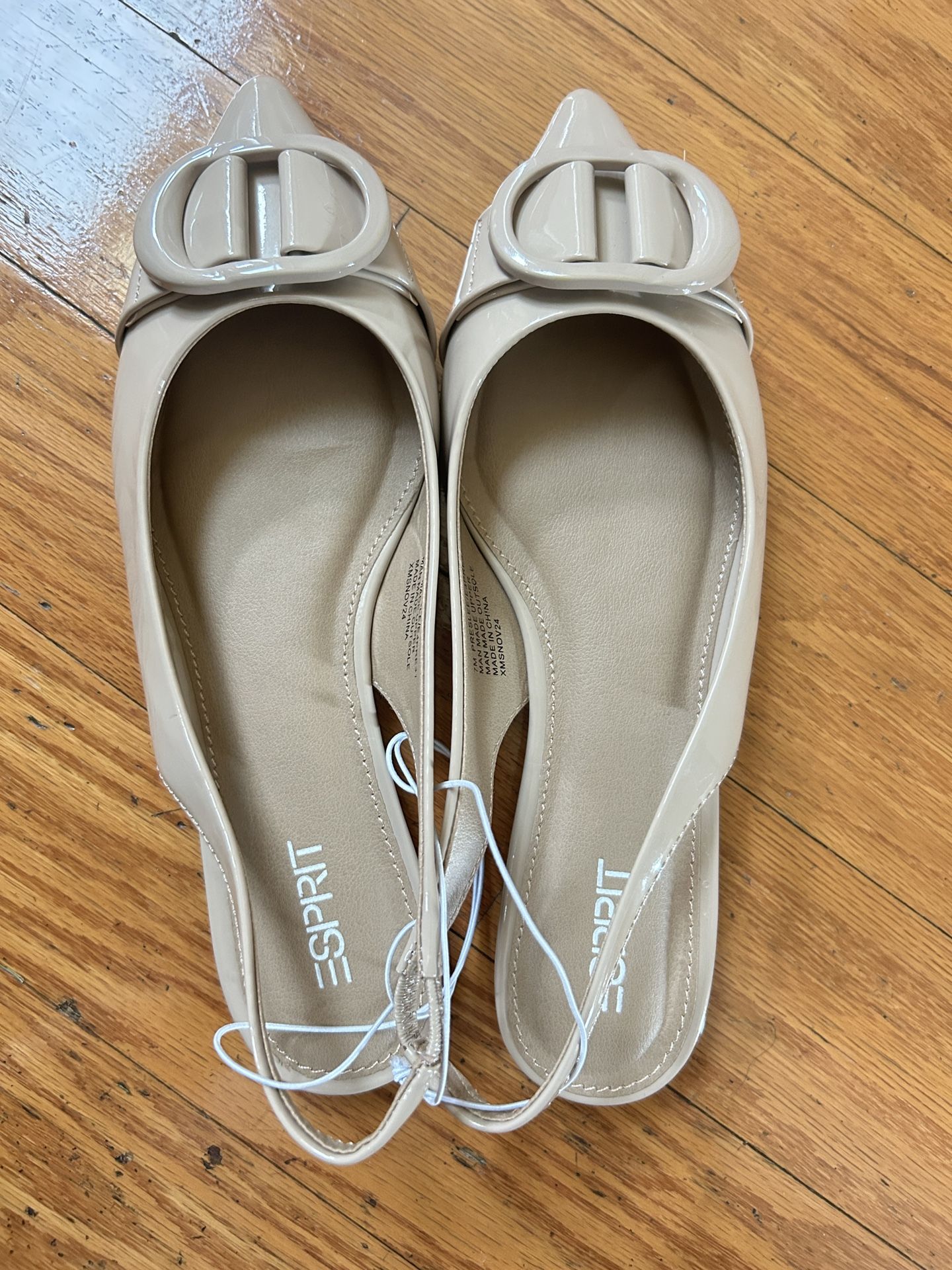 NEW Esprit Taupe Slingback Flats size 7