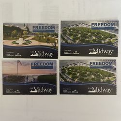 4 Adult San Diego Midway Museum Passes / Tickets 