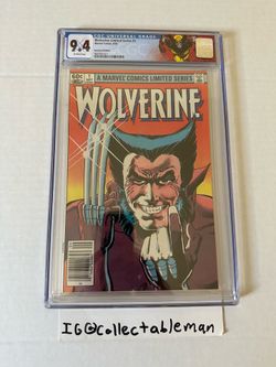 Wolverine Limited Series 1 CGC 9.4 1st Solo series 1982 custom label newsstand