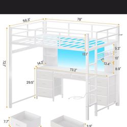 Best Offer For Loft Bed With Desk. Pick Up Asap In Sunset Park Bklyn. 