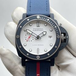 Panerai Submersible Luna Rossa White Dial Watch