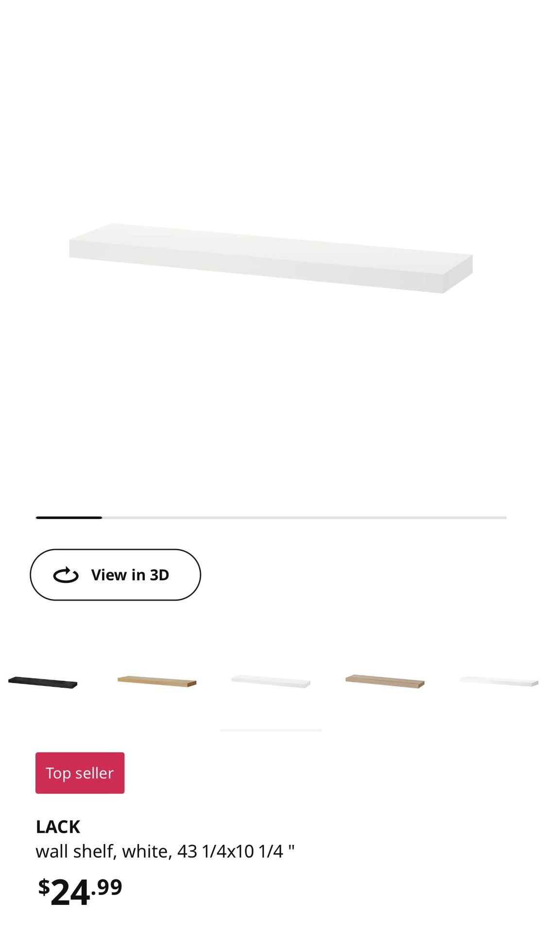 White Floating Shelves 