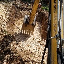 Excavator Bobcat and Dump trailer 