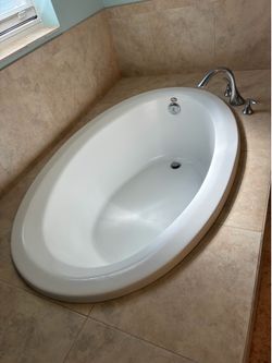 Shower trim $10, deck mount tub faucet trim $35, and garden tub $75