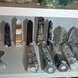 Assorted Larger Statement Crystals Towers And Carvings 