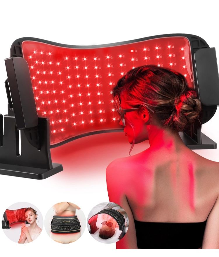 Multifunction Red Light Therapy for Body and Face, 850nm Near-Infrared Light Therapy LED Mask Facial Body Beauty Equipment for Skin Care at Home