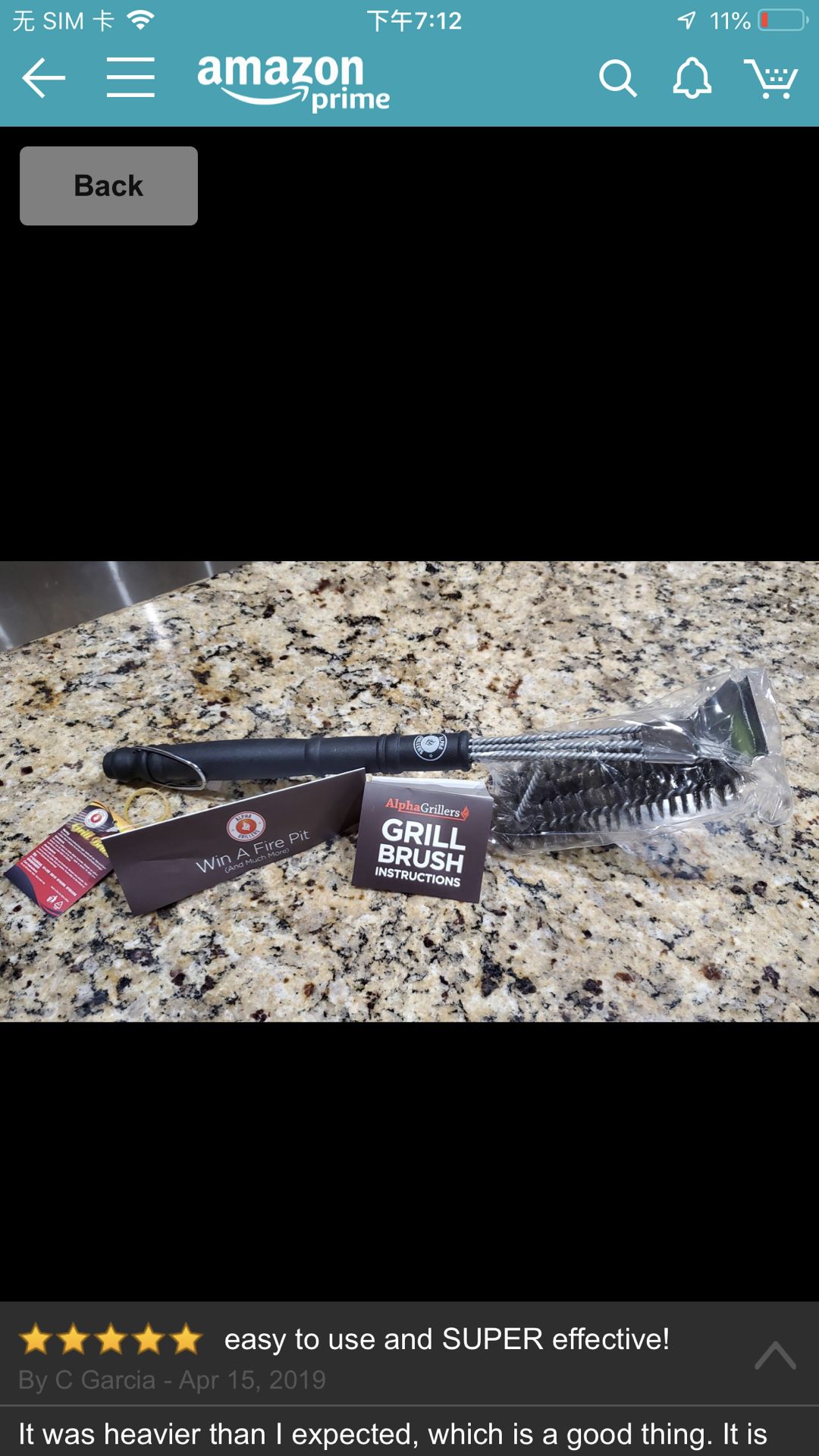 Brand new Alpha Grillers Grill Brush and Scraper. for Sale in