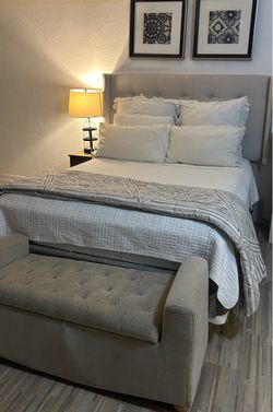 Queen Bed Frame & Bench