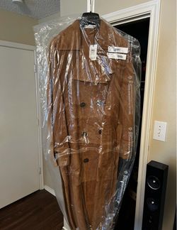 Coach Authentic Drapey Suede Trench Women’s Coat medium