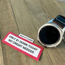 Samsung Gear S3 Classic Smartwatch -PAY $1 To Take It Home - Pay the rest later -