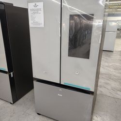 $2999 (MSRP $3899) Samsung Bespoke 3 Door French door Smart Refrigerator To