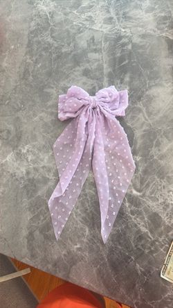 Purple Bow-Clip