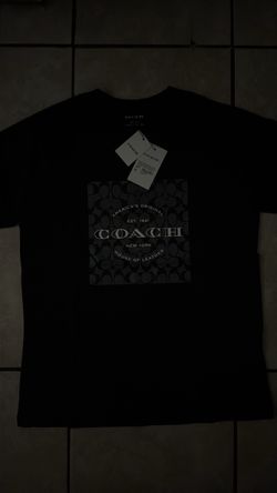 Coach Signature T-Shirt Black New with Tags